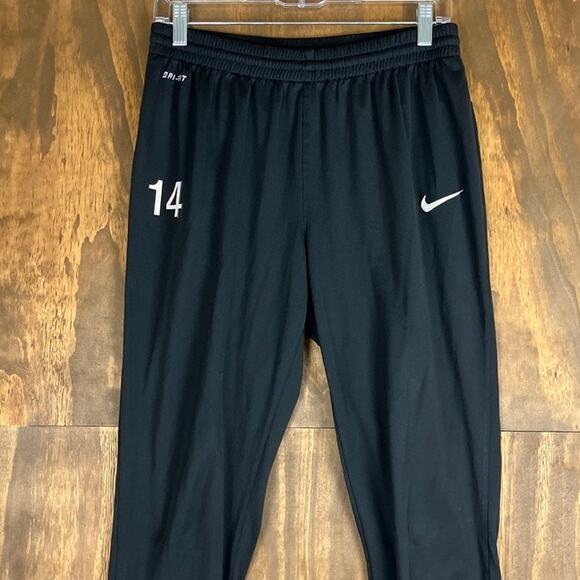 Nike Mens Pants Black Pull On Dri Fit Zip Up Ankle Zip Performance Stretch M - Picture 2 of 11